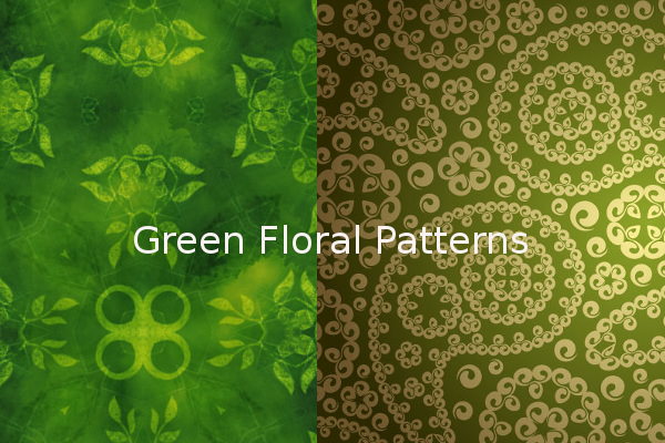 Green Floral Patterns for Free