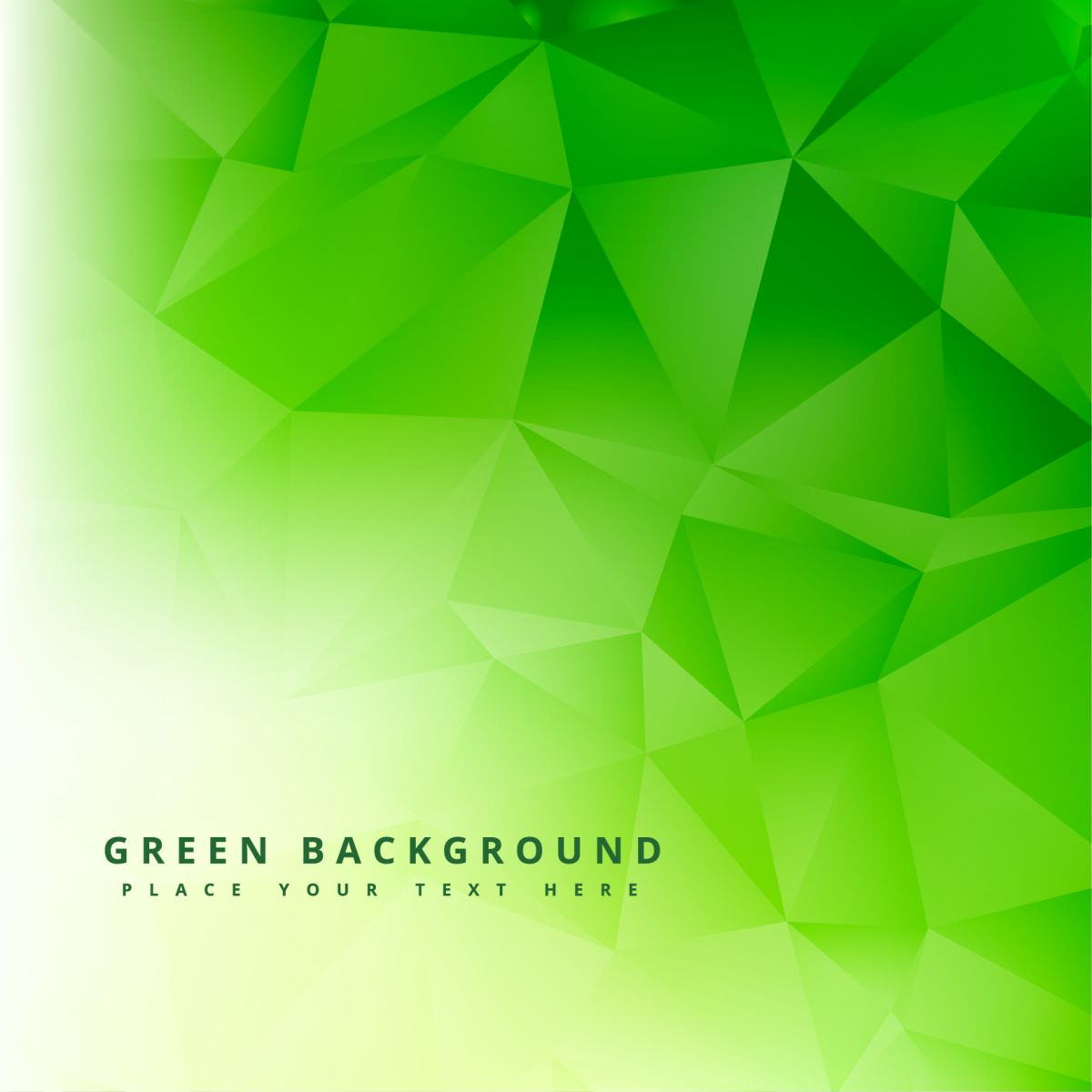 Green Polygonal Abstract Background