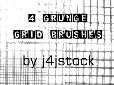 Grunge Grids Free Photoshop Brush Download