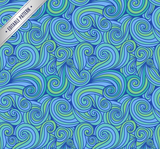 Hand Drawn Abstract Swirl Pattern