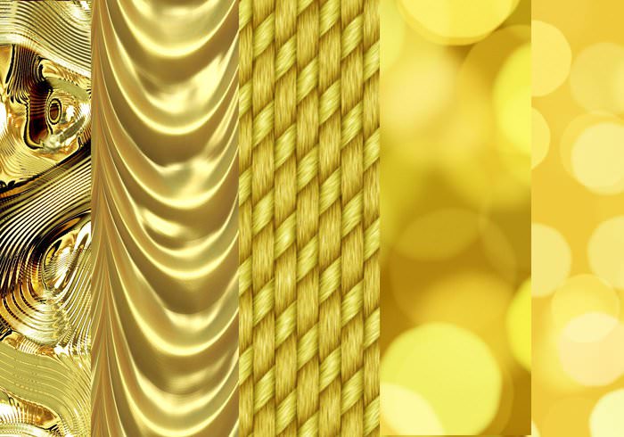 High Quality 5 Shiny Gold Patterns