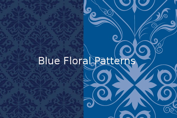 High Quality Blue Floral Patterns