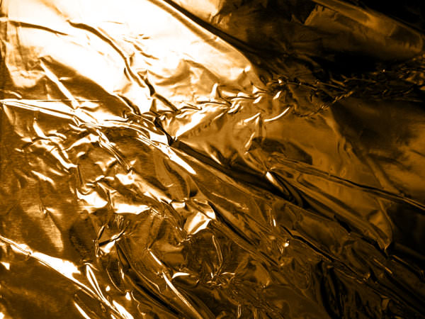 High Res Crumpled Gold Foil Texture
