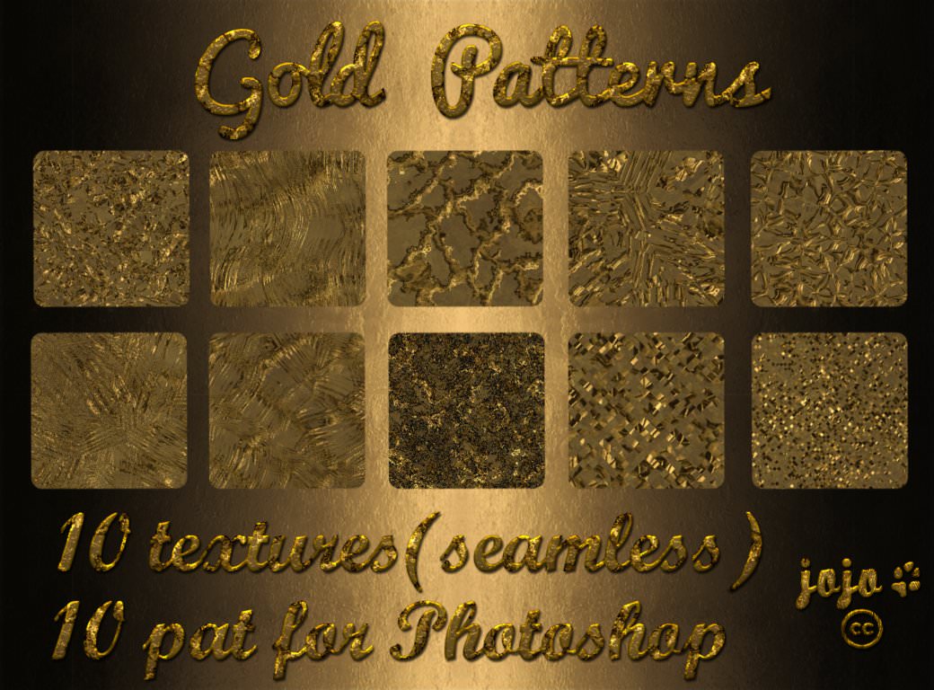 High Res Free Photoshop Gold Patterns