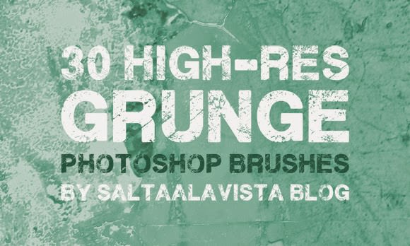 High Res Grunge Photoshop Brushes