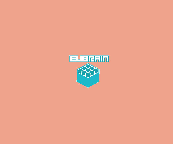 Isometric Cubrain Logo For Free