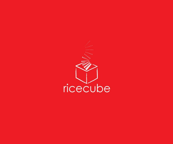 Isometric Rice Cube Logo For Free