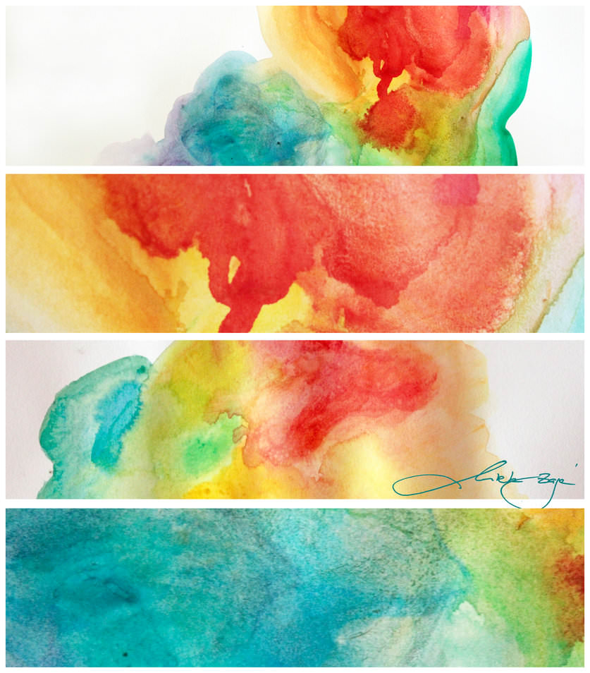 Large Watercolor Painting Textures Pack