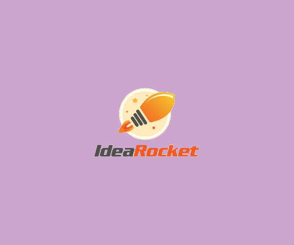 Light Bulb Rocket Logo Design For Free