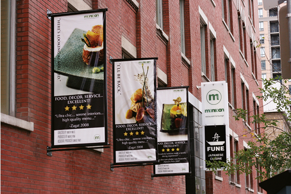 Monsoon Restaurant Hanging Banner