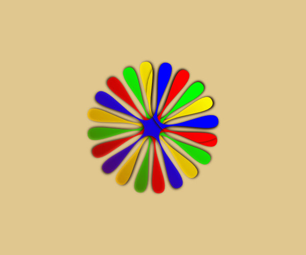  Multicolor flower Logo Design For Free Download