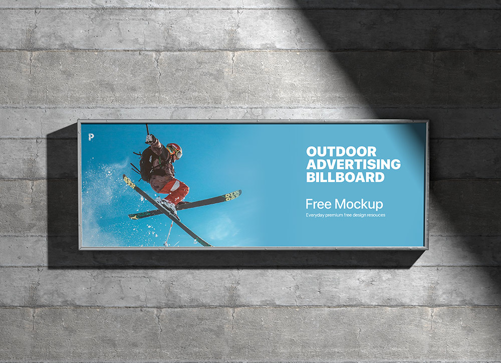 Outdoor Advertising Billboard Mockup