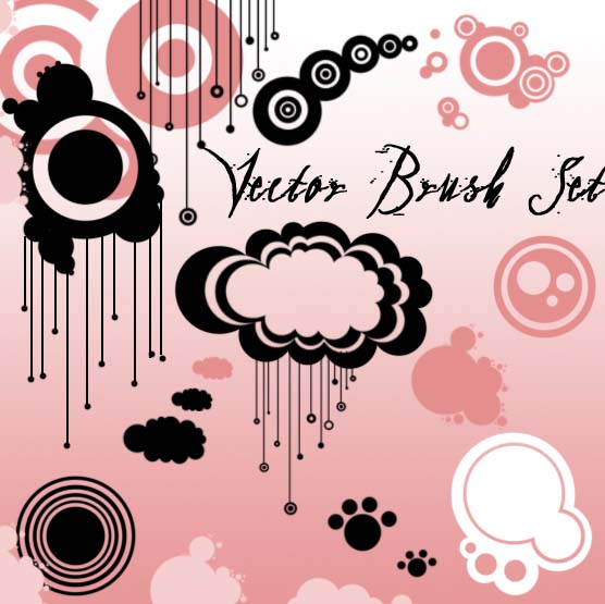 Photoshop Vector Brushes Set for Illustrator