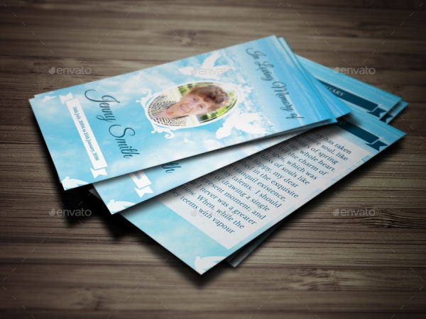 Premium Printable Funeral Card