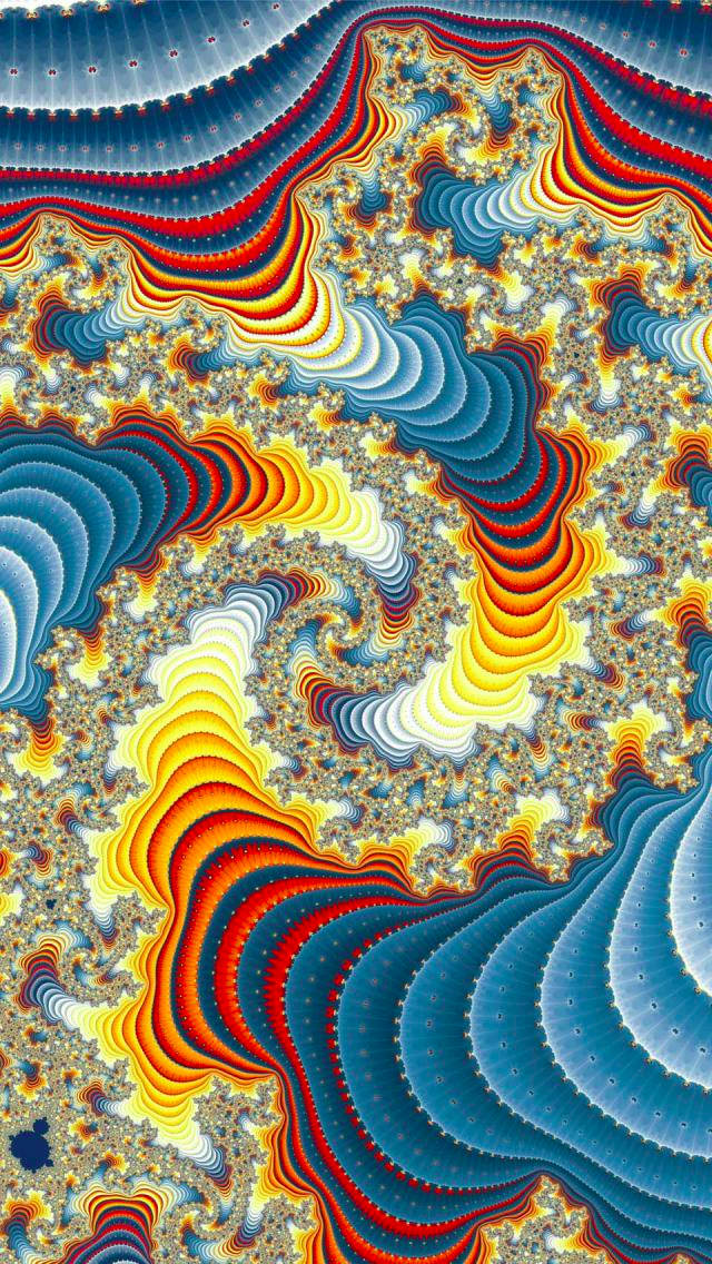 Psychedelic Art Spiral Trippy iPhone Background