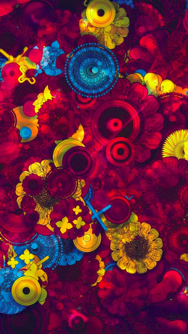 Psychedelic Life Background For iPhone 5