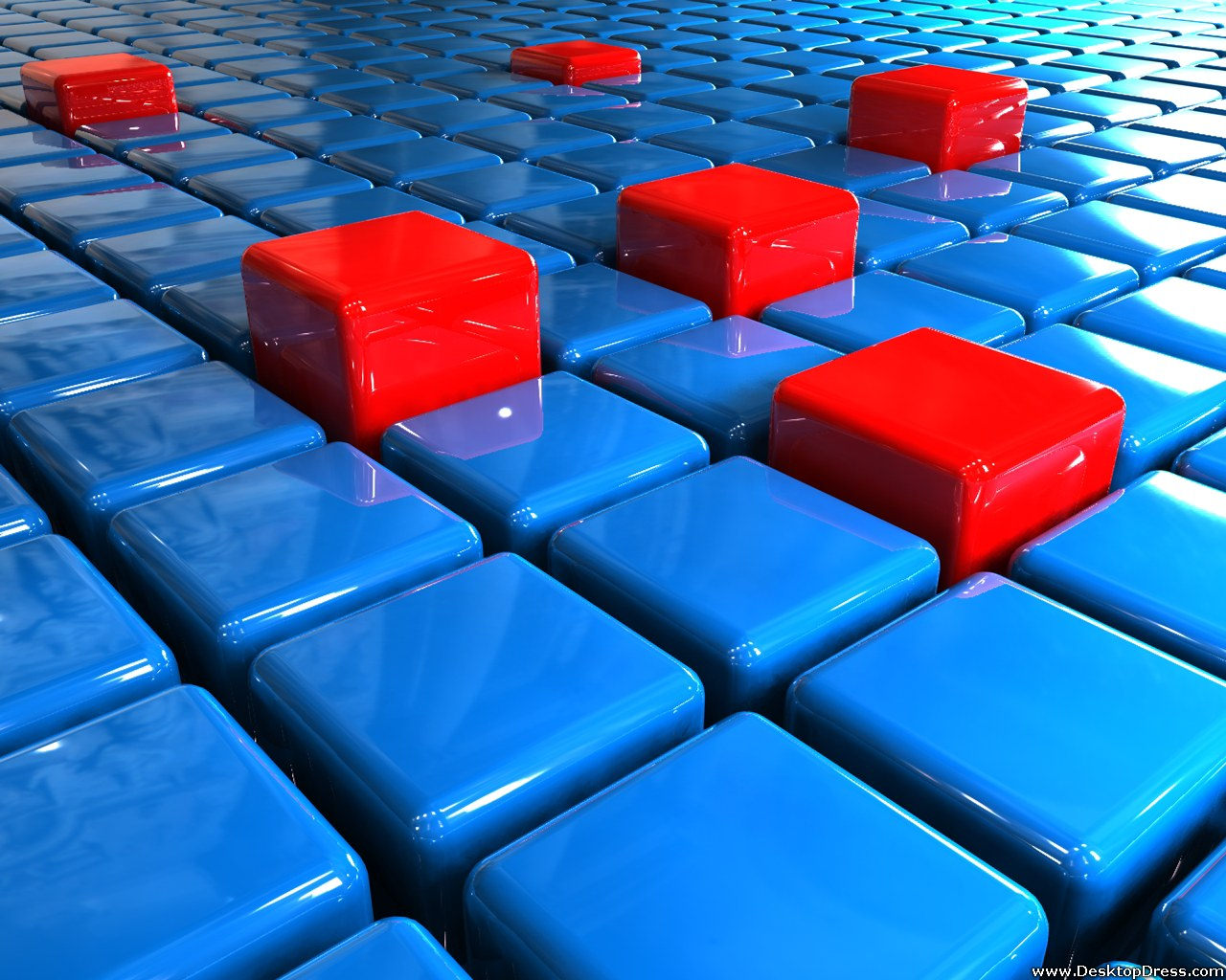 Red & Blue Cubes Background