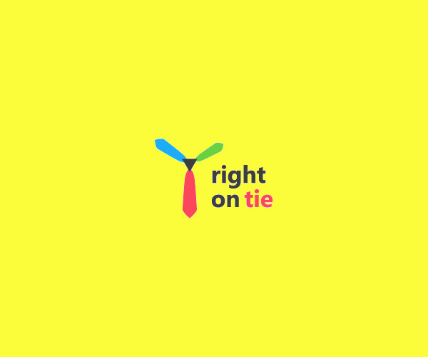 Right On Tie Logo Design For Free 