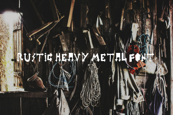 Rustic Heavy Metal Font