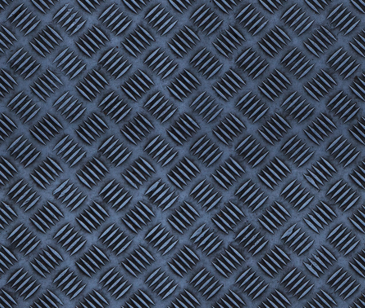 Seamless Checkerplate Anti-Slip Metal Floor Texture