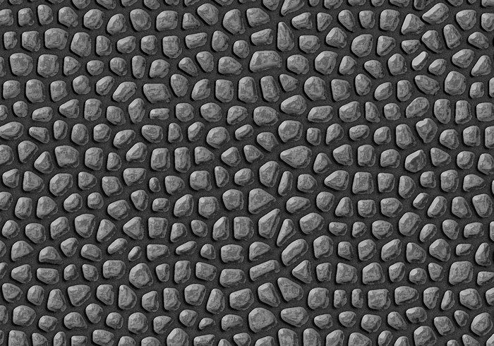 Seamless Cobble Stones Concrete Texture