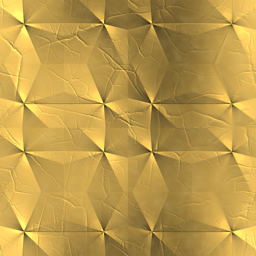Seamless Creased Gold Foil Pattern