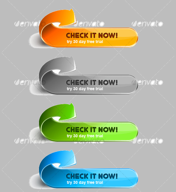 Sexy Arrow-Buttons PSD