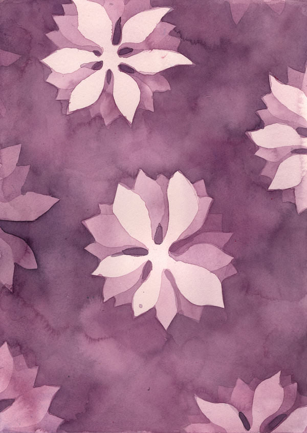 Watercolor Flower Background Texture