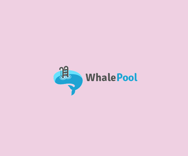 Whale Pool Logo Design For Free 