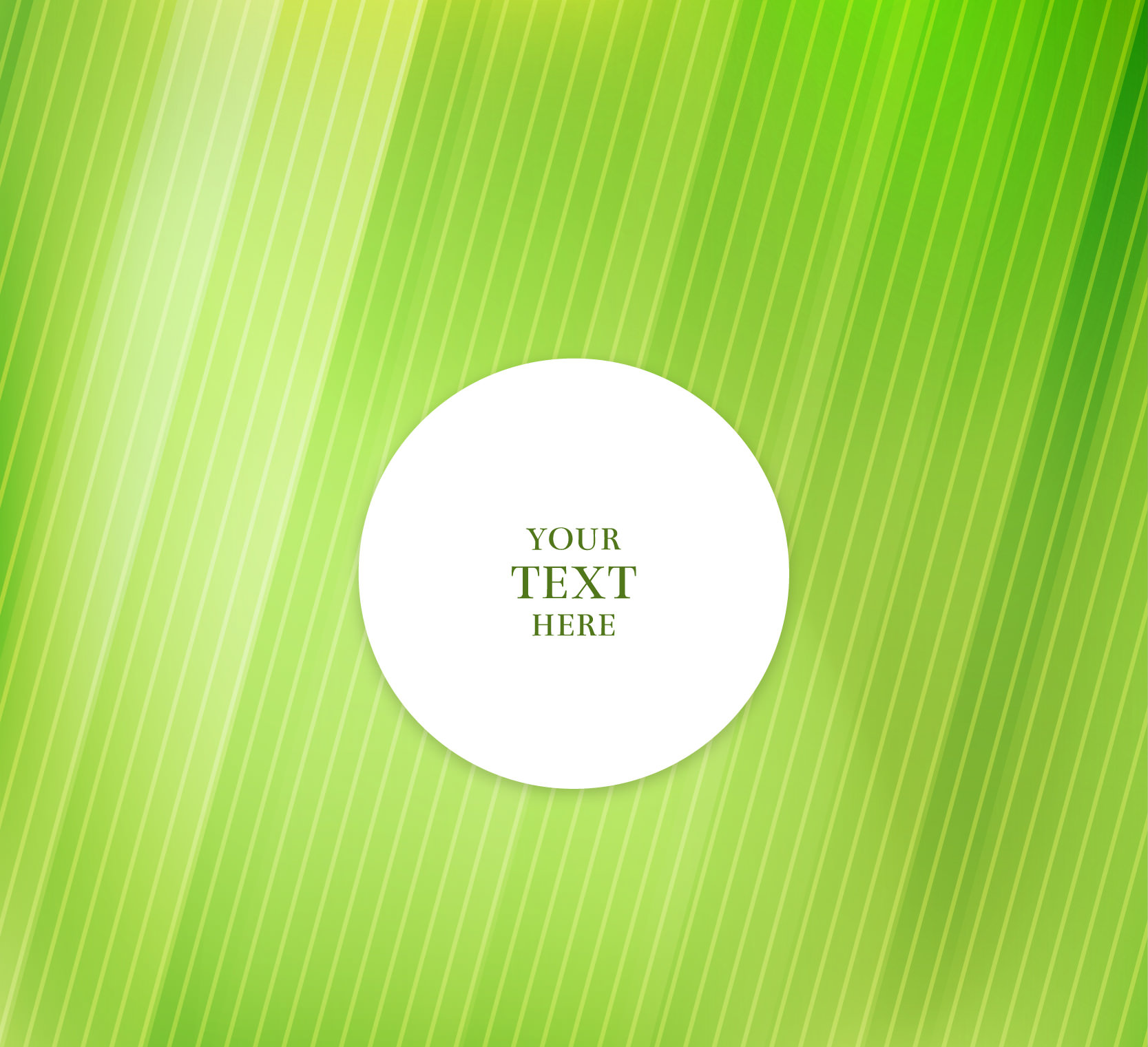 White Label Over Green Background