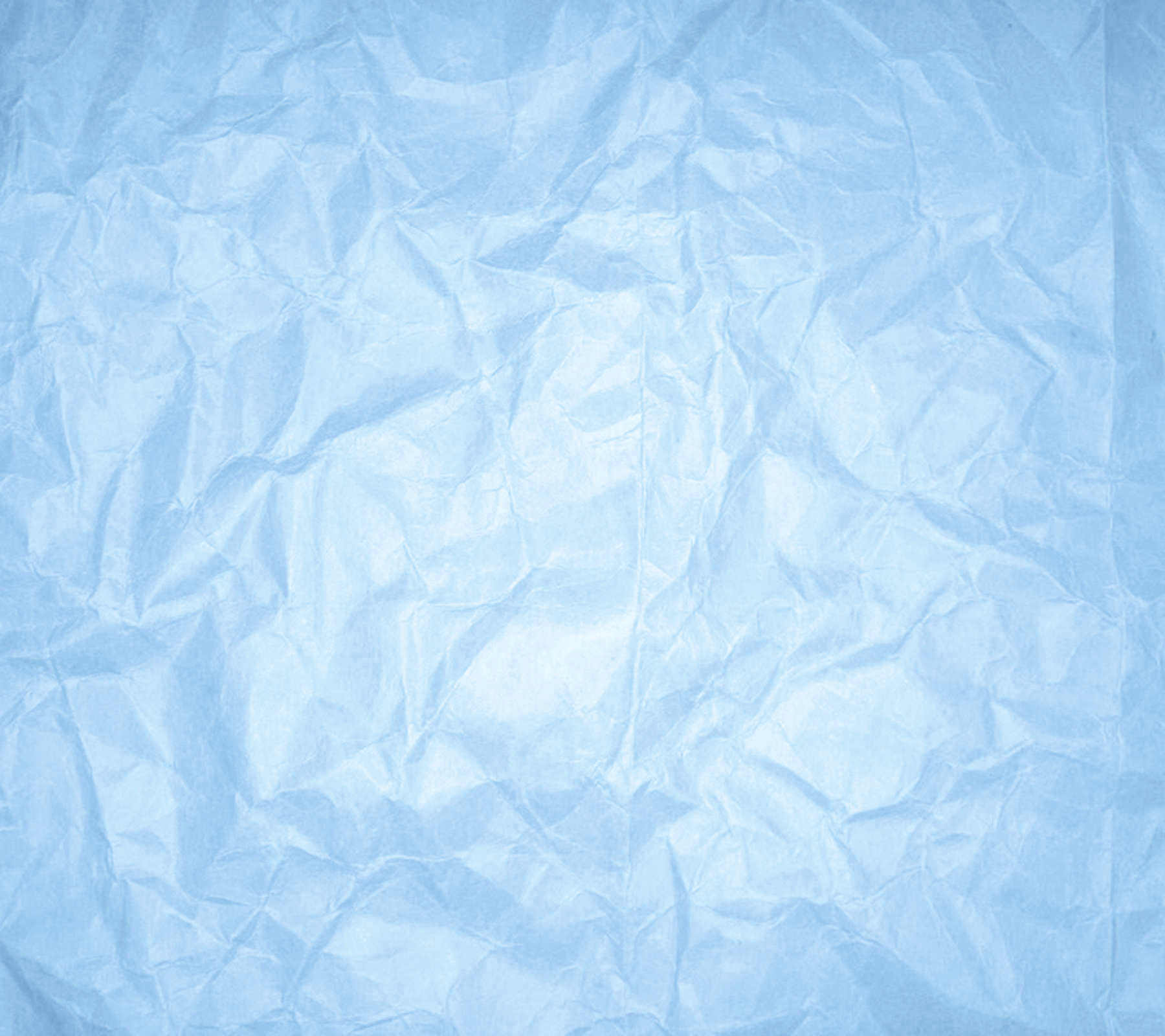 Wrinkled Baby Blue Paper Background