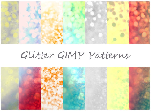 10 Free Glitter GIMP Patterns