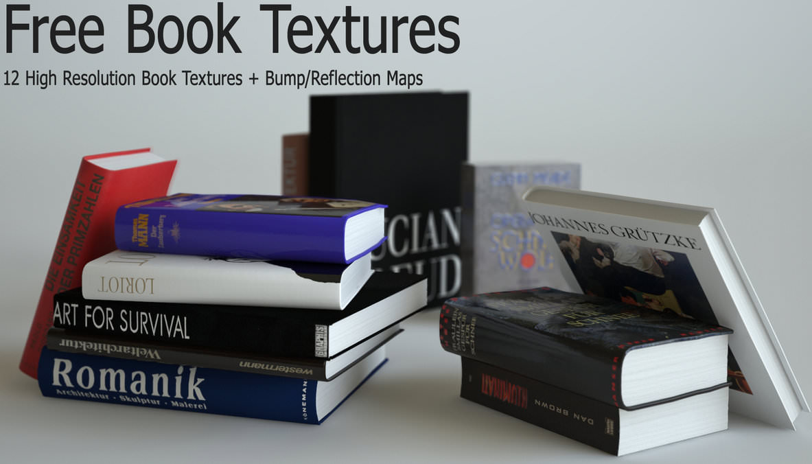 12 High Res Book Textures