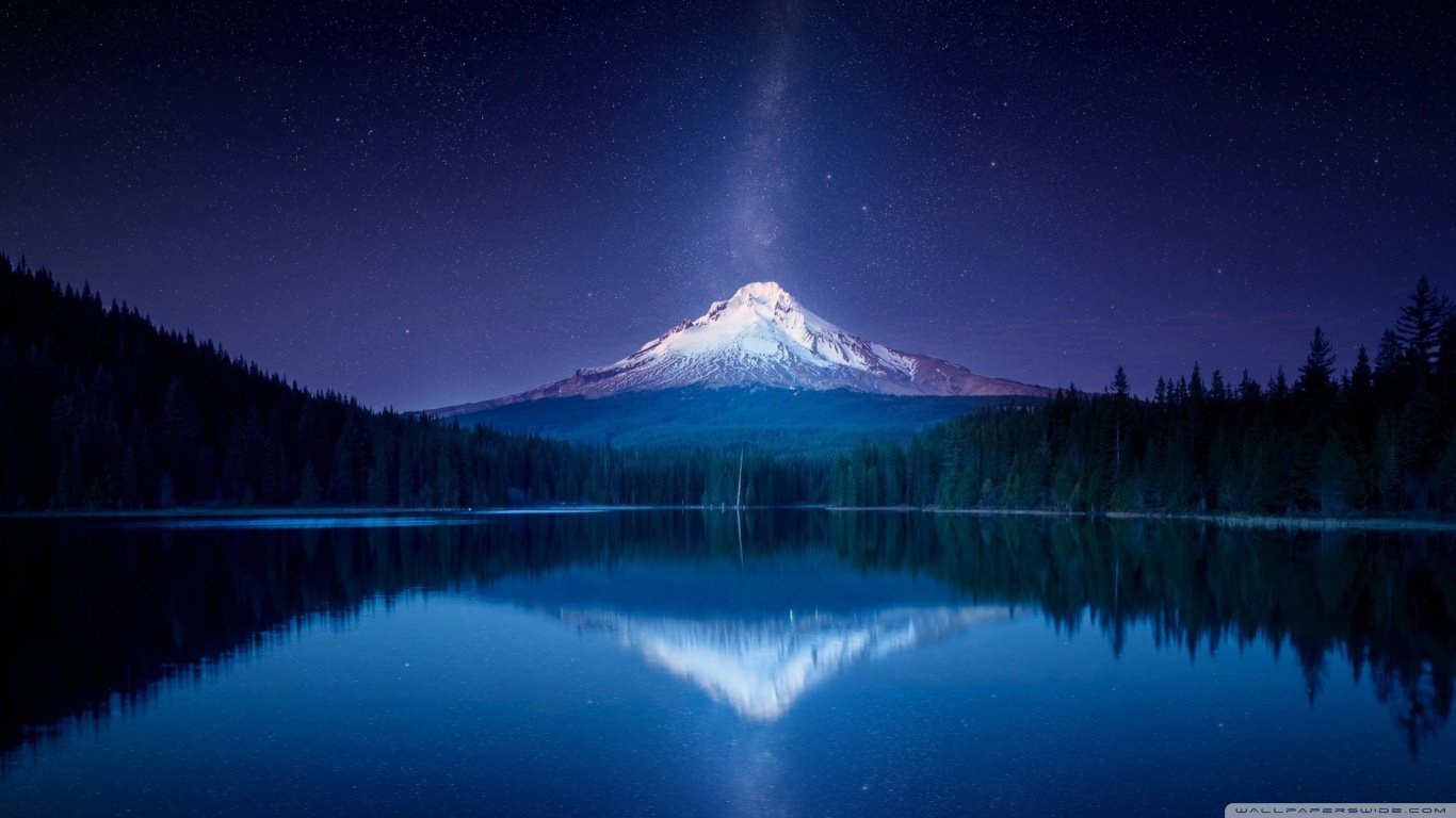 Amazing Mountain Milky Way Wallpaper