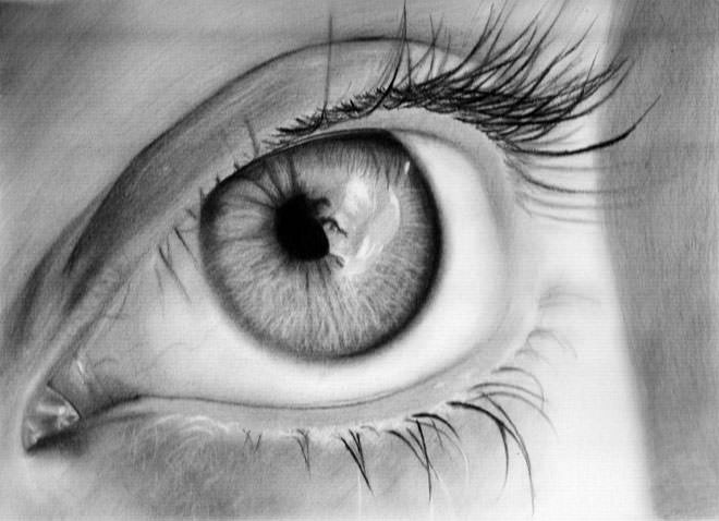 15 Pencil Drawings of Eyes - JPG Download