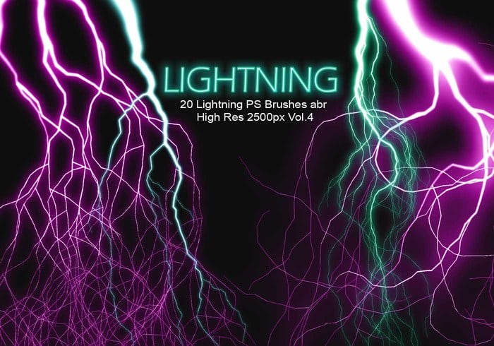 20 Lightning PS Brushes