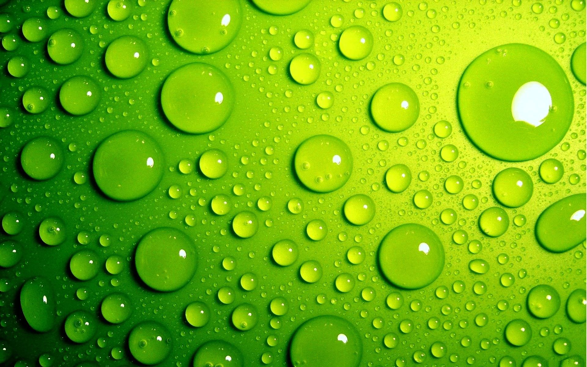 Green Bubbles Background