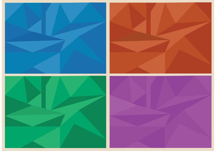 Free Polygonal Background Vector