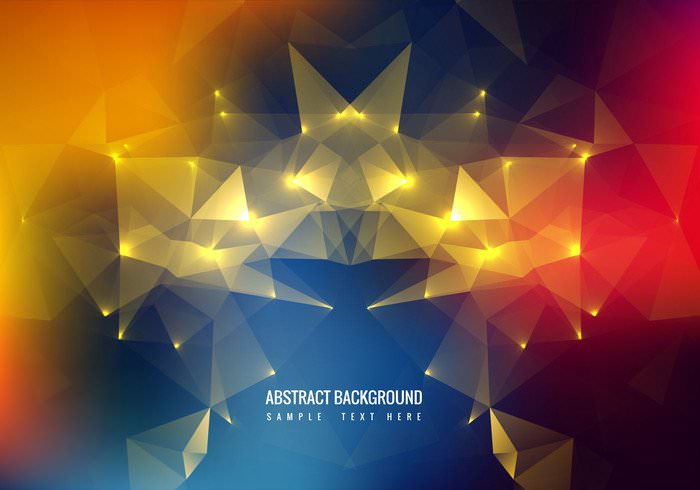 Colorful Polygonal Background vector