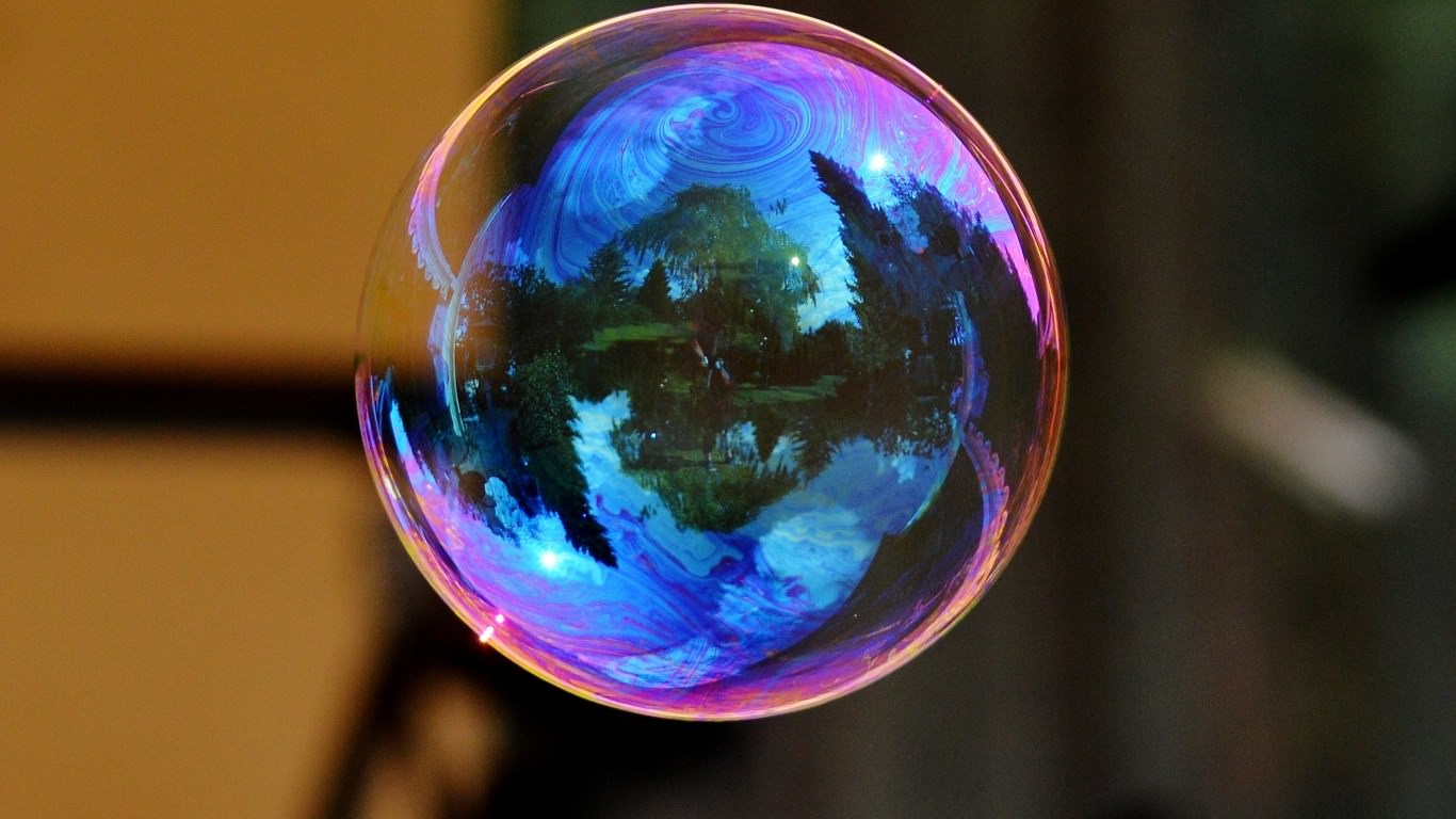 Soap Bubble Colorful Rainbow Reflection HD Background Wallpaper