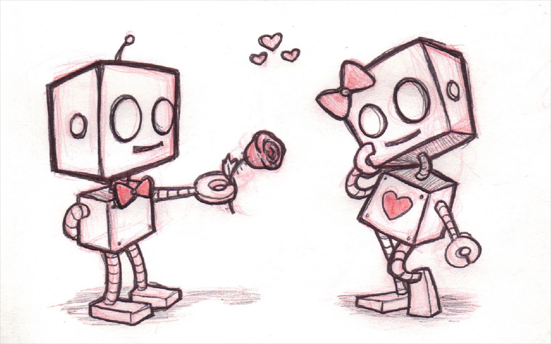 Robot Love Proposal Drawing
