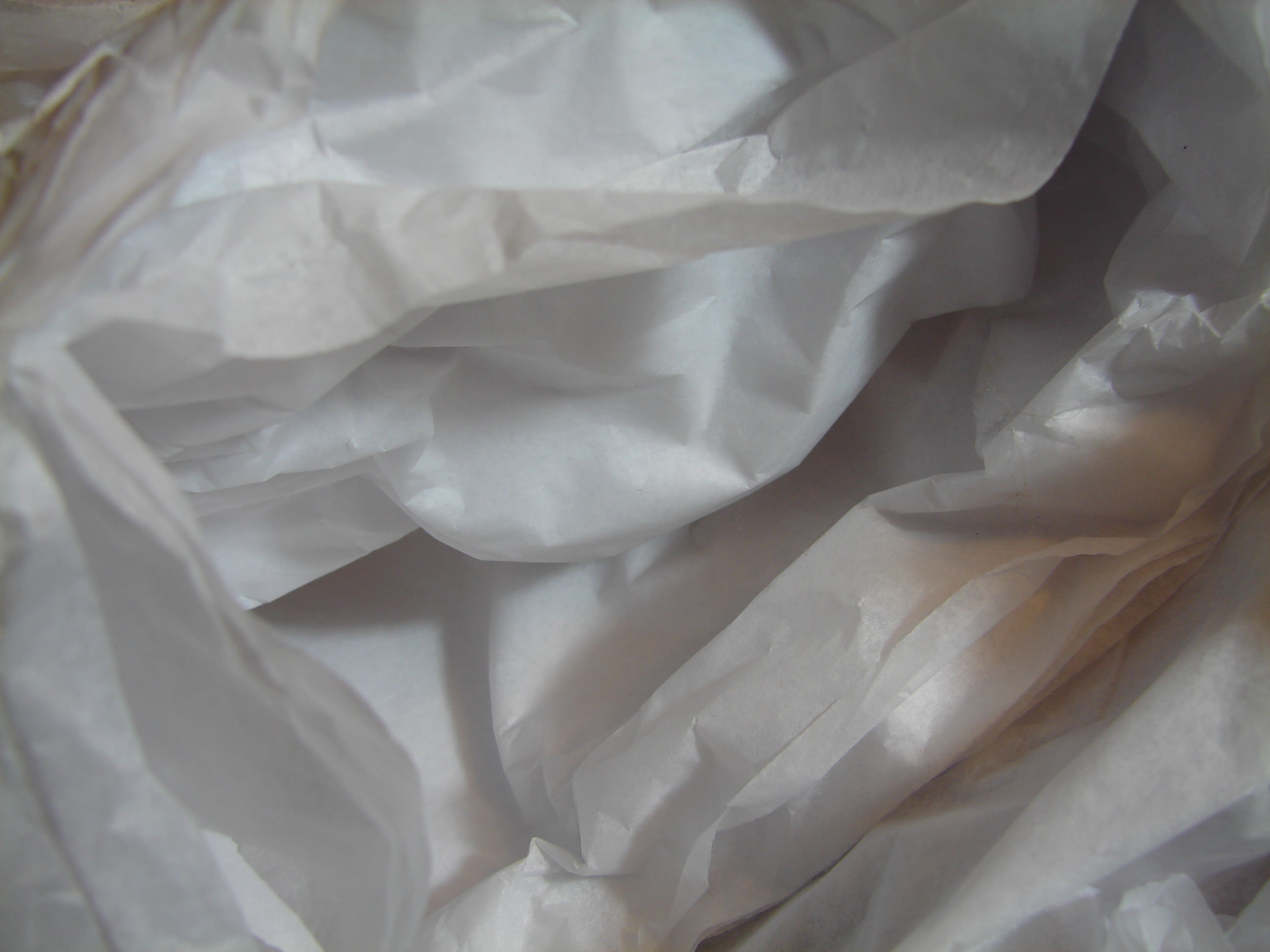 Wrinkled White Tissue paper Texture