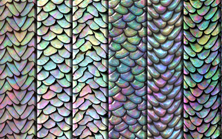 24 Fish Scales Seamless Textures