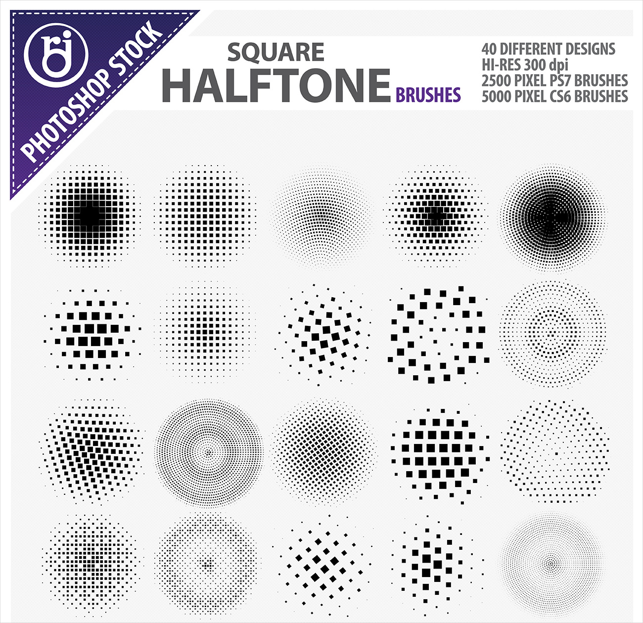 download halftone brushes for photoshop