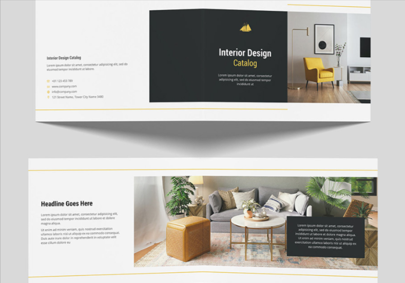 A4 Landscape Brochure Template