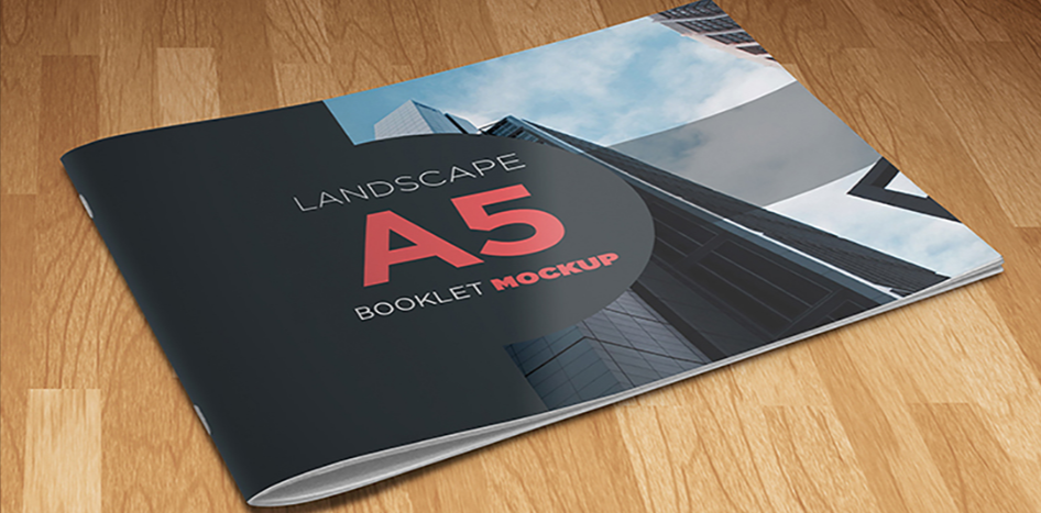 A5 Landscape Catalog Brochure