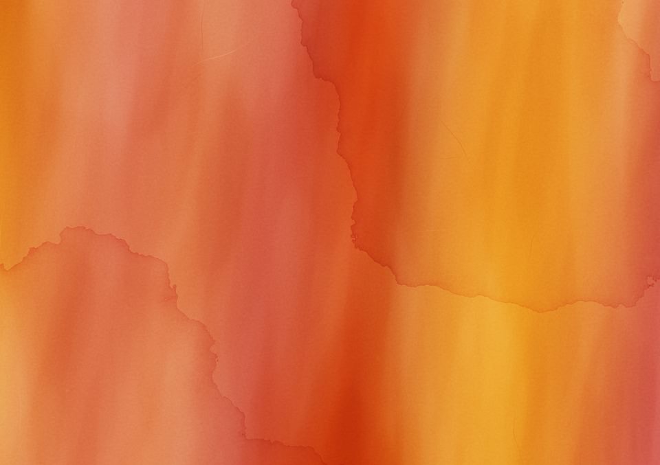 Abstract Orange Watercolor Background