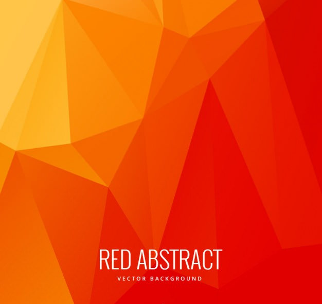 Abstract Polygons Background in Red Tones