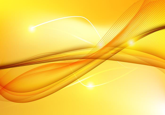 Abstract Yellow Waves Background