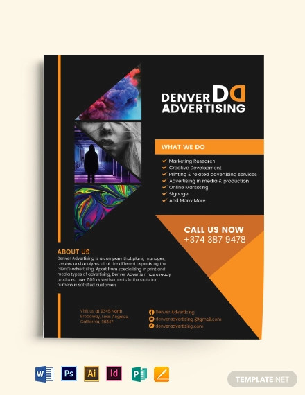 advertisement company flyer template